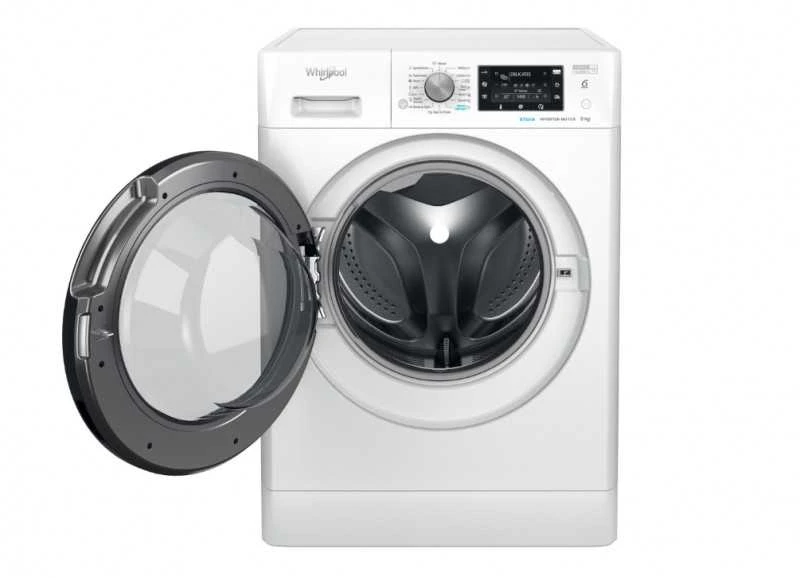 WHIRLPOOL Skalbimo mašina FFD 9489 BV EE, 9kg, 1400 rpm, Energy class A, Gylis 63 cm, Inverter motor, Juodas doors