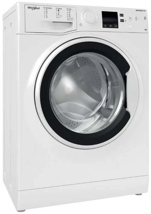 WHIRLPOOL Skalbimo mašina WRBSS 6249 W EU, 6kg, 1200 rpm, Energy class C, Gylis 42.5 cm, Inverter motor