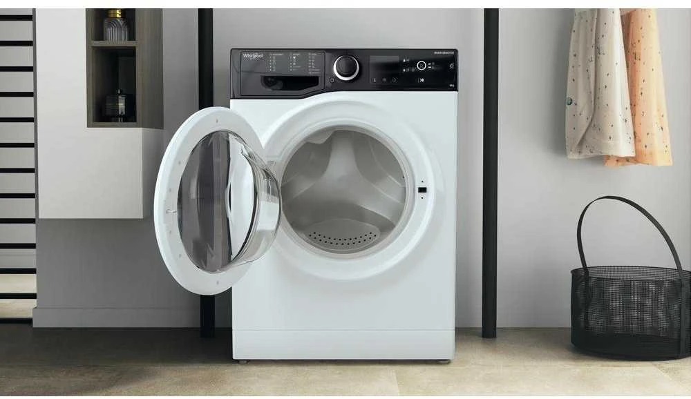 WHIRLPOOL Skalbimo mašina WRBSS 6249 W EU, 6kg, 1200 rpm, Energy class C, Gylis 42.5 cm, Inverter motor