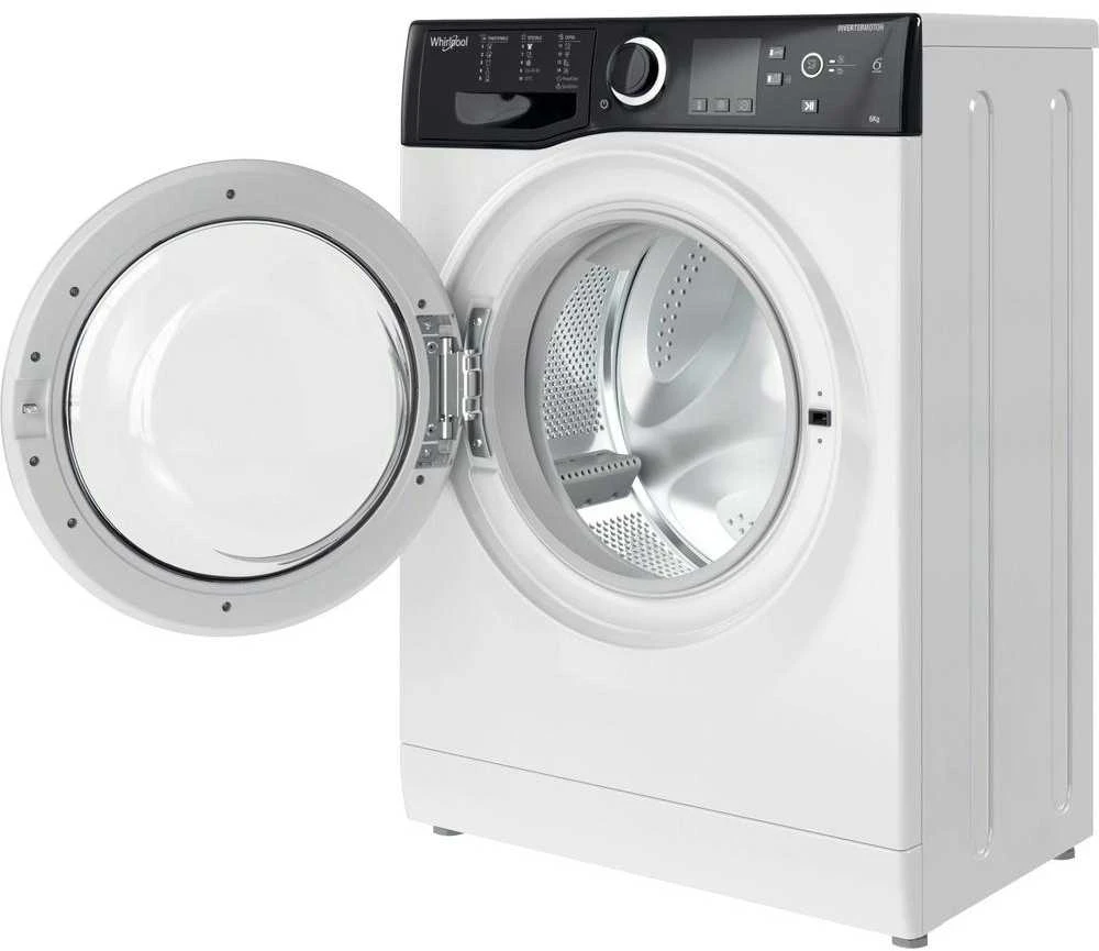 WHIRLPOOL Skalbimo mašina WRBSS 6249 W EU, 6kg, 1200 rpm, Energy class C, Gylis 42.5 cm, Inverter motor