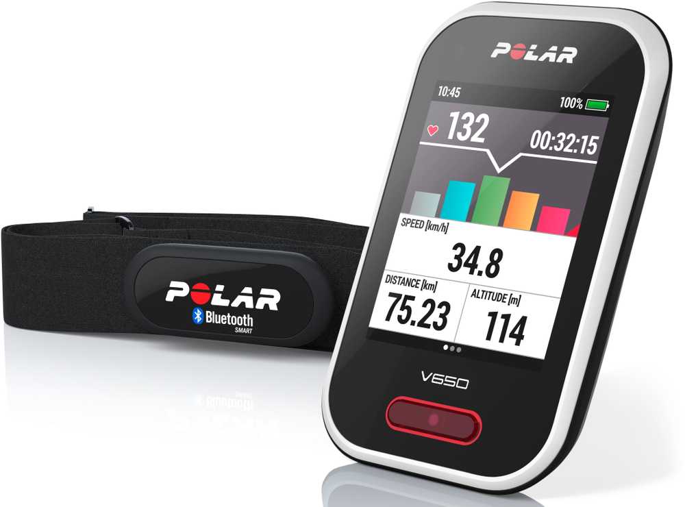 Dviračio kompiuteris Polar V650 HR | Varle.lt