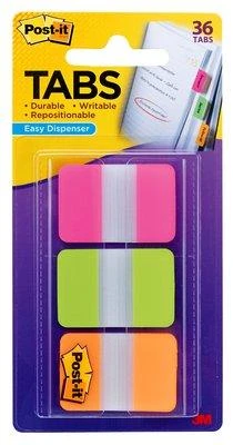 3M Lipnūs žymekliai Post-it, 25,4 x 38 mm, 3 spalvos