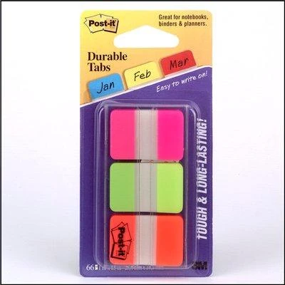 3M Lipnūs žymekliai Post-it, 25,4 x 38 mm, 3 spalvos