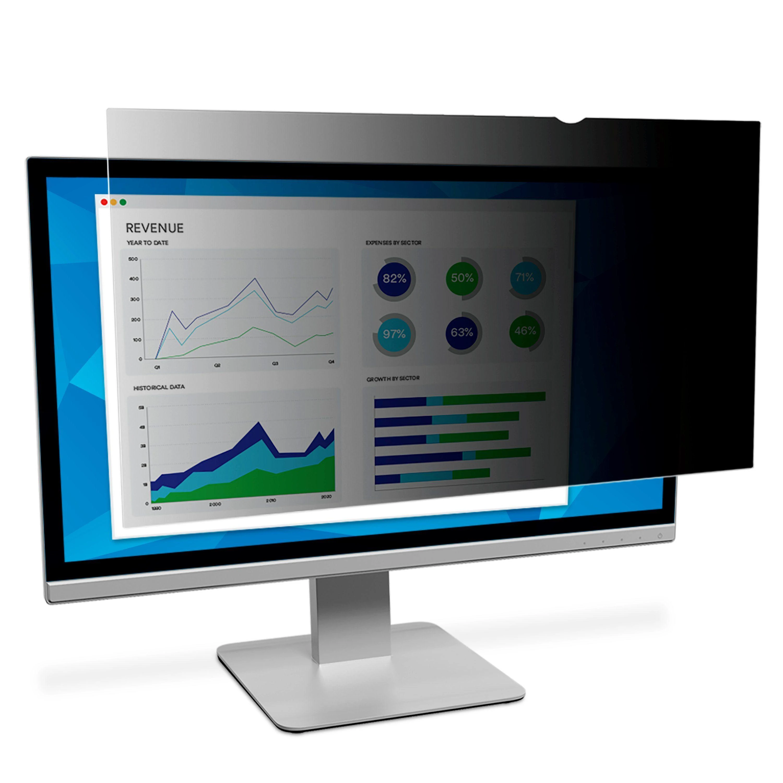 3M F20.0W9 Privacy Filter for LCD Monitorius 20" Juodas, 443 x 250 mm