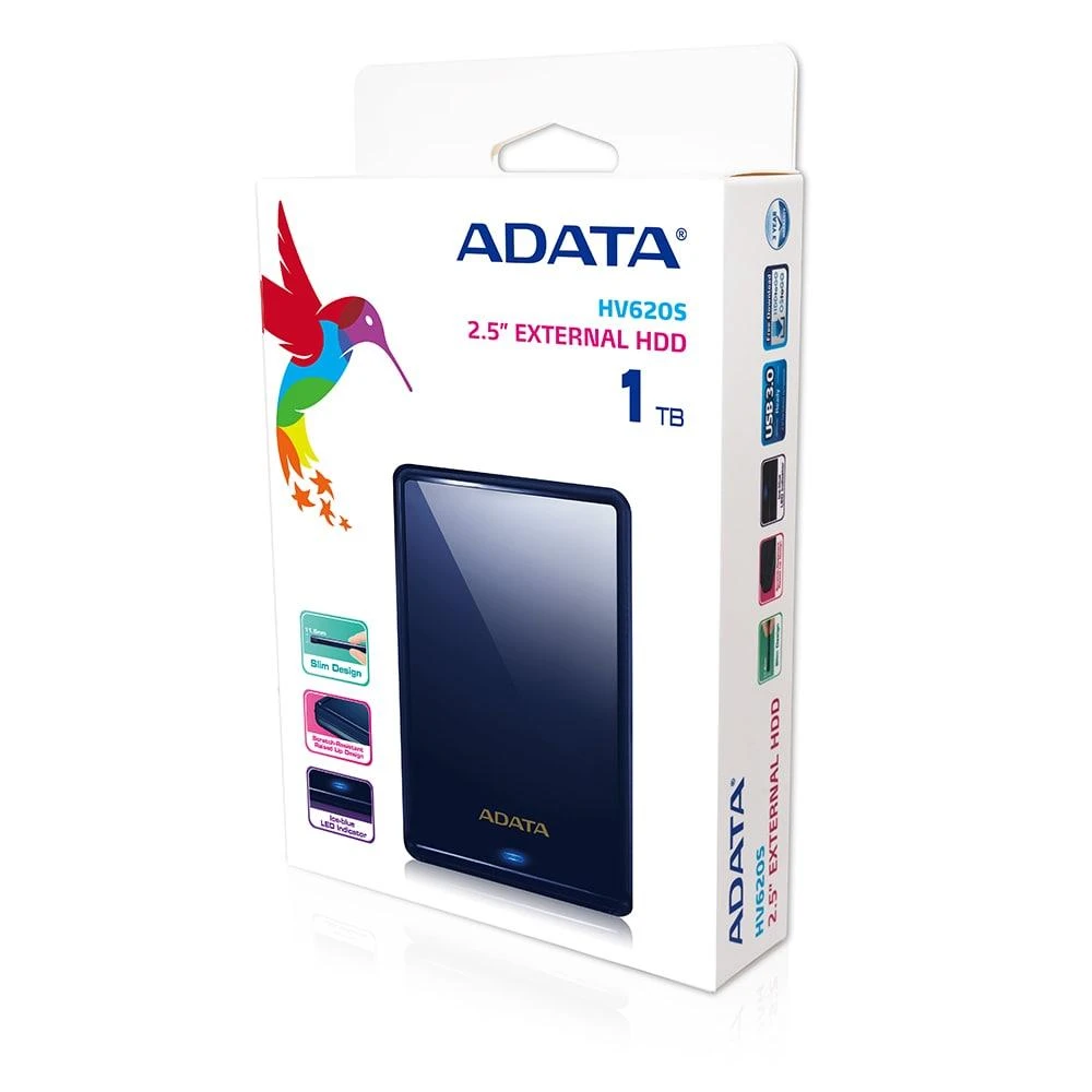 Išorinis kietasis diskas Adata HV620S 1TB, 2,5'' Mėlynas