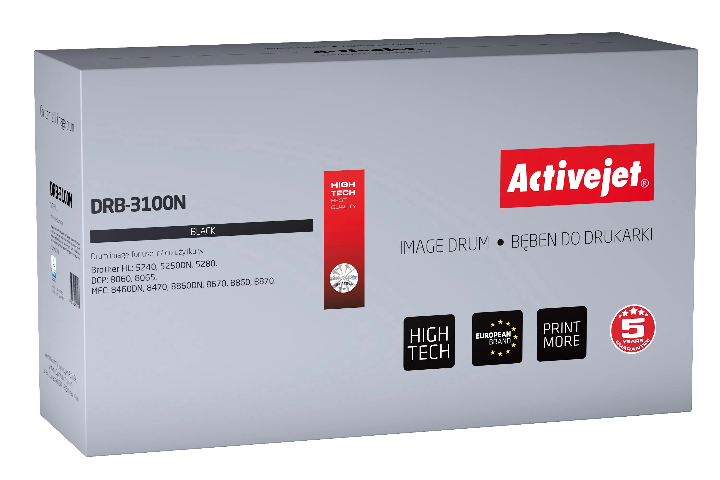 Drum Activejet DRB-3100N (pakaitinis Brother DR-3100, Supreme, 25000 puslapių, juodas)