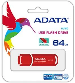 ADATA | UV150 | 64 GB | USB Type-A | Raudona