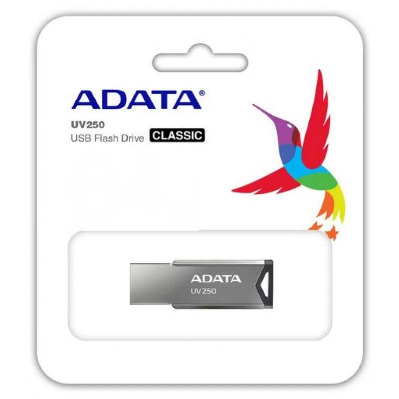 ADATA DUOMENYS | FlashDrive UV250 | 16 GB | A tipo USB | Sidabrinis