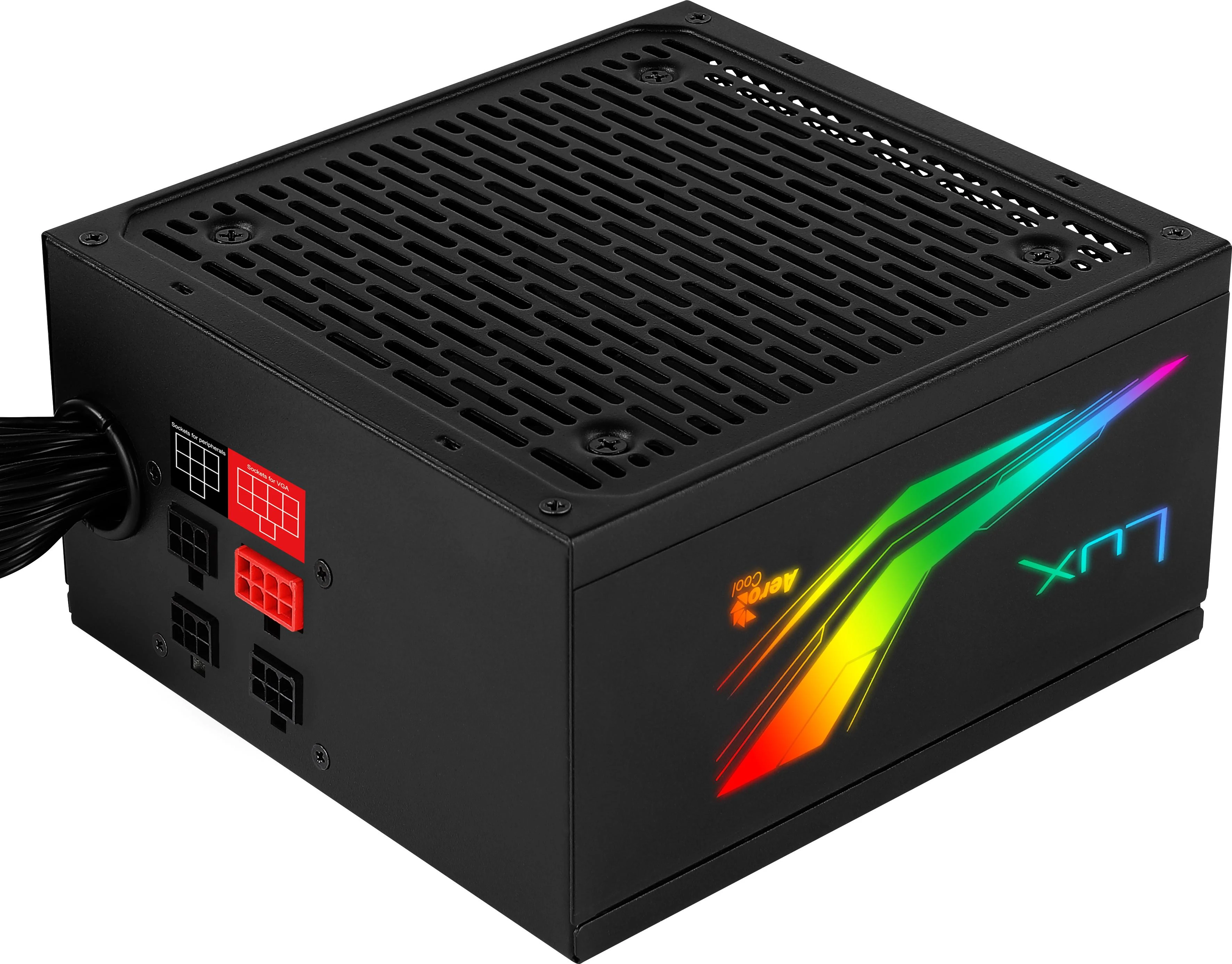 AEROCOOL AEROPGSLUXRGB-650 PSU ATX AeroCool LUX 650W RGB 80 PLUS bronzos