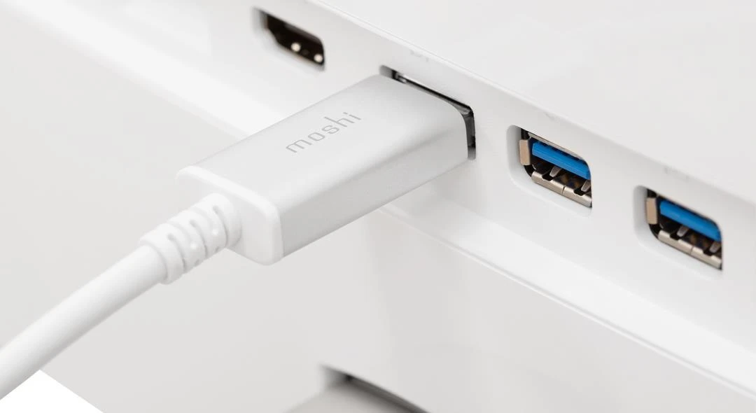 Moshi USB-C į DisplayPort 1,5 m, 5K (baltas) laidas