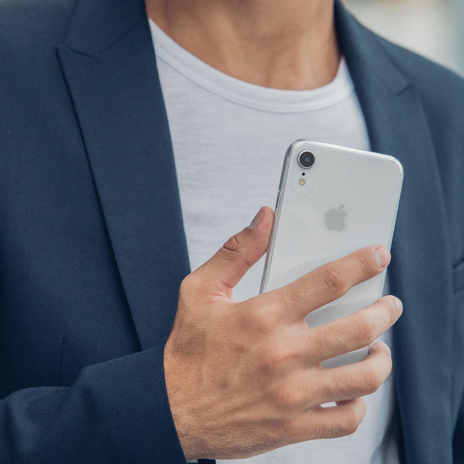 Dėklas Moshi Moshi Superskin – EtuI iPhone Xr (Crystal Clear)