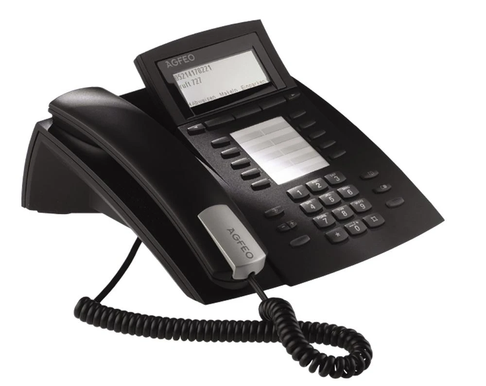 Agfeo Juodas fiksuotojo ryšio telefonas