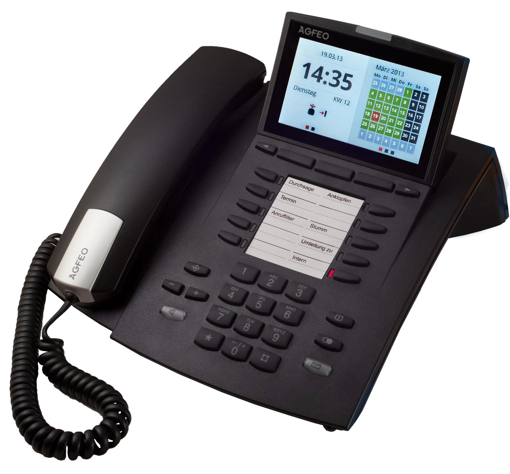 Telefonas stacionarus Agfeo Baltas