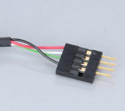 „Akasa“ išorinio ir vidinio USB kabelio jungtis – 40 cm