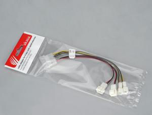 Akasa Molex – 3 kontaktų x4, daugiaspalvis (AK-CB001)