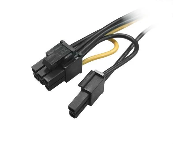 Akasa 2x 15-Pin-SATA to 1x 6+2-Pin-PCIe Adapteris