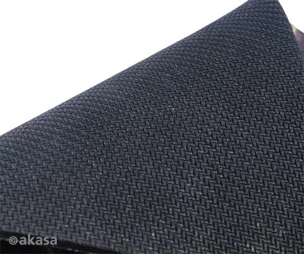V-Juodas pelės kilimėlis XXL AKASA juoda / AK-0031