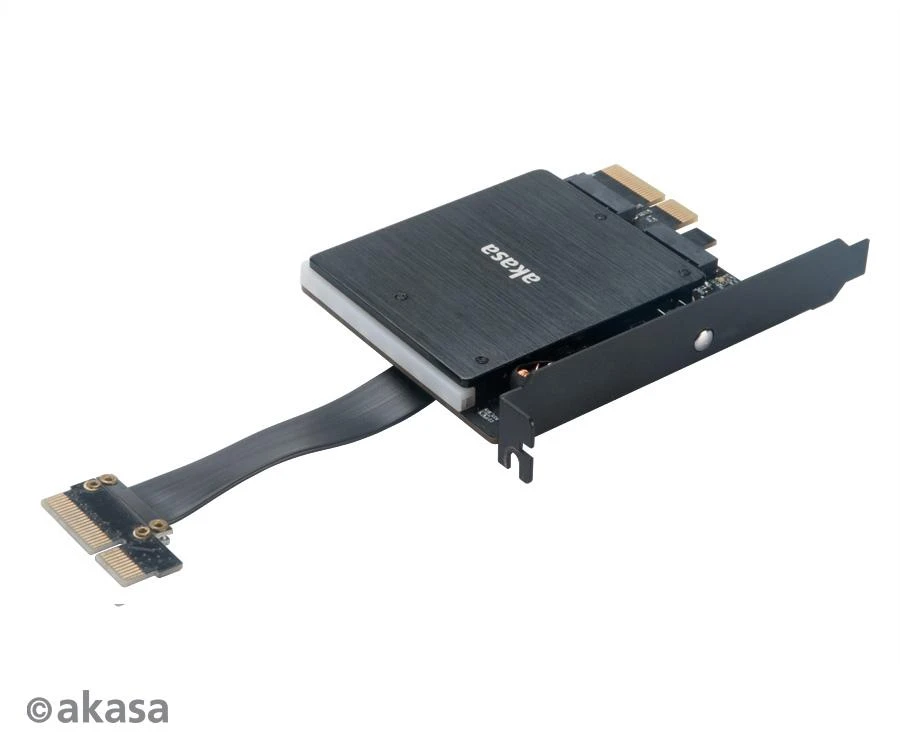 Akasa adapteris 2 M.2 diskams – 2x PCI-E (AK-PCCM2P-04)