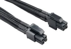 Akasa ATX/EPS 8 kontaktų-ATX/EPS 8 kontaktų, 0,4 m, Juodas (AK-CBPW08-40BK)