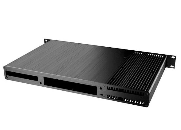 Akasa Galileo TU1 Thin–Mini–ITX 1U obudowa, OEM – juoda