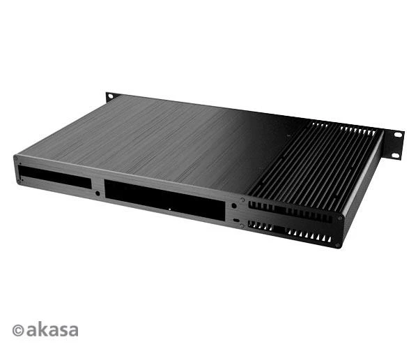 Akasa Galileo TU3 Thin-Mini-ITX 1U case, OEM - juodas