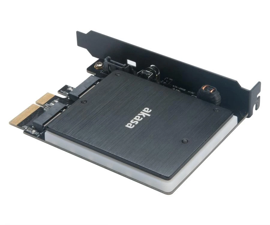 Akasa AK-PCCM2P-03 - PCIe - M.2 - Juodas - 32 Gbit/s - 0 - 55 °C