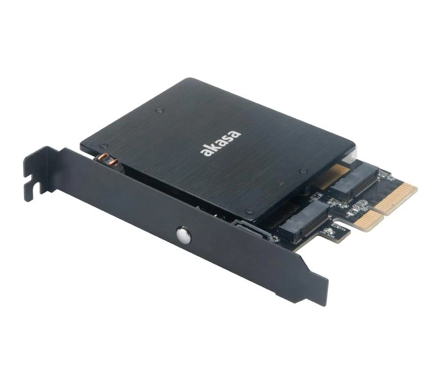 Akasa AK-PCCM2P-03 - PCIe - M.2 - Juodas - 32 Gbit/s - 0 - 55 °C