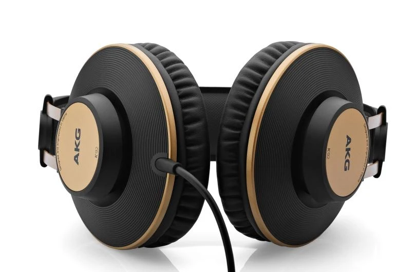 AKG K92 Studio/Production.Podcast Monitor Headphones+Rechargeable Headphone  Amp - Rockville Audio