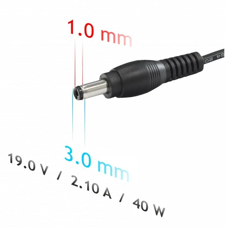 Maitinimo šaltinis Akyga 40 W, 1 mm, 2.1 A, 19 V (AK- ND- 22)