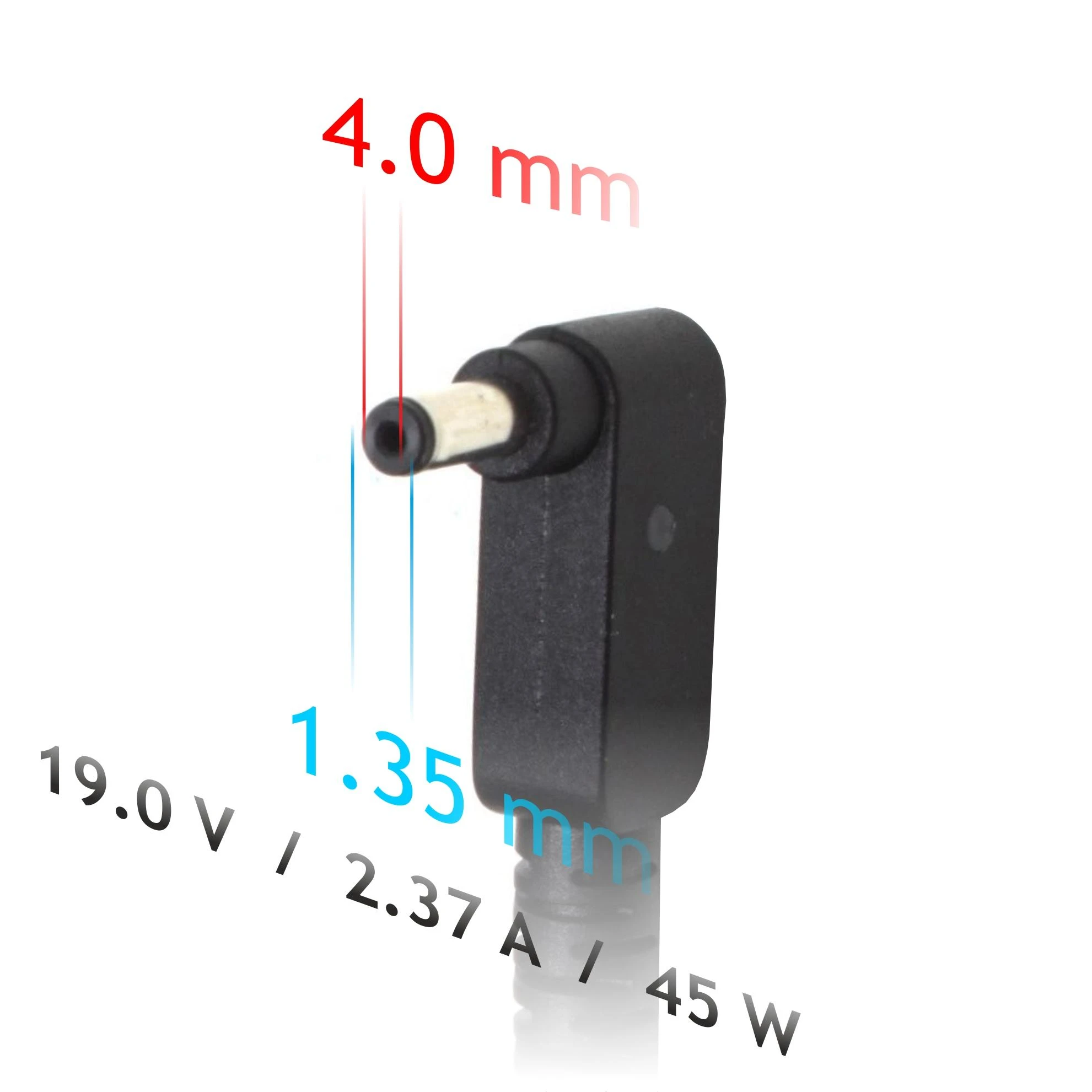 Nešiojamojo kompiuterio pakrovėjas Akyga AK-ND-54 (19V /2.37A 45W 4.0 x 1.35mm) ASUS 1.2m