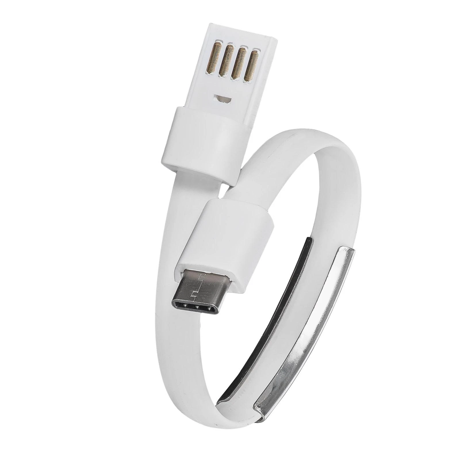 USB C - USB A baltas - 23 cm - Akyga AK-AD-47