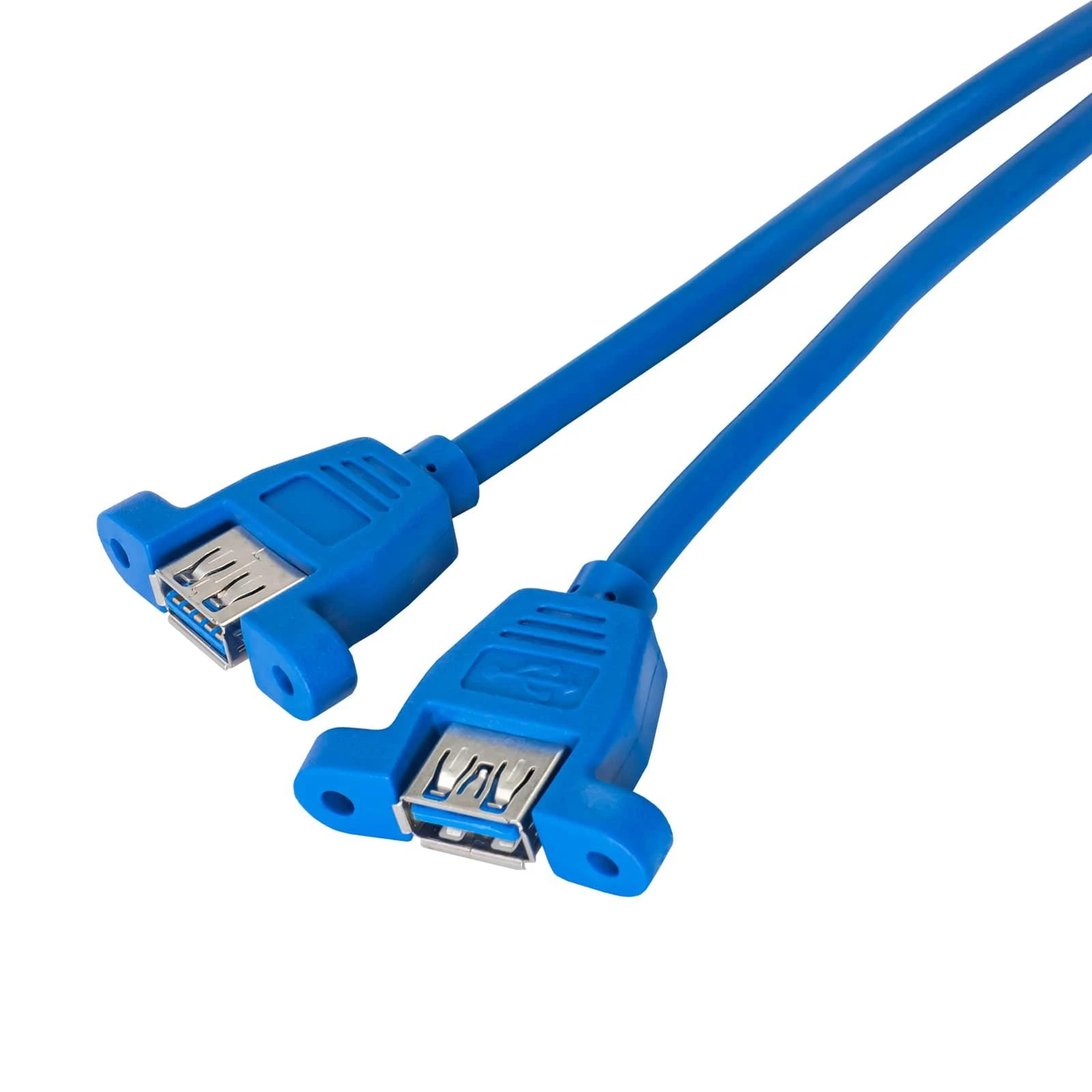 Adapteris su kabeliu Akyga AK-CA-62 2x USB A 3.0 A (f) / USB 19 pin (f) 65cm