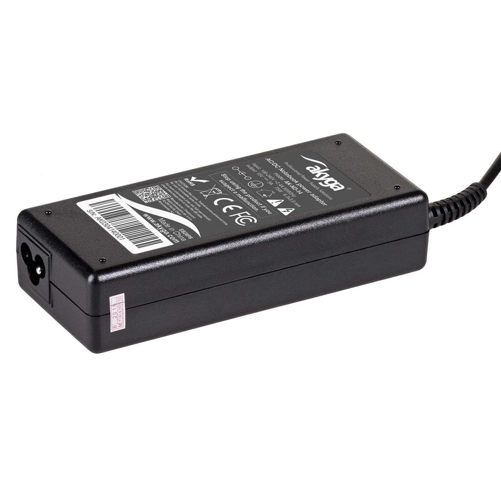 Akyga AK-ND-14 15V / 5.0A 75W 6.3 x 3.0 mm TOSHIBA 1.2m