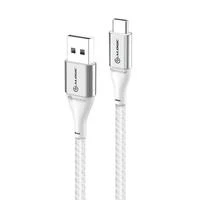 ALOGIC Ultra USB-A į USB-C laidas greitam įkrovimui ir duomenų perdavimui 3A/480Mbps 1,5m - Sidabrinis