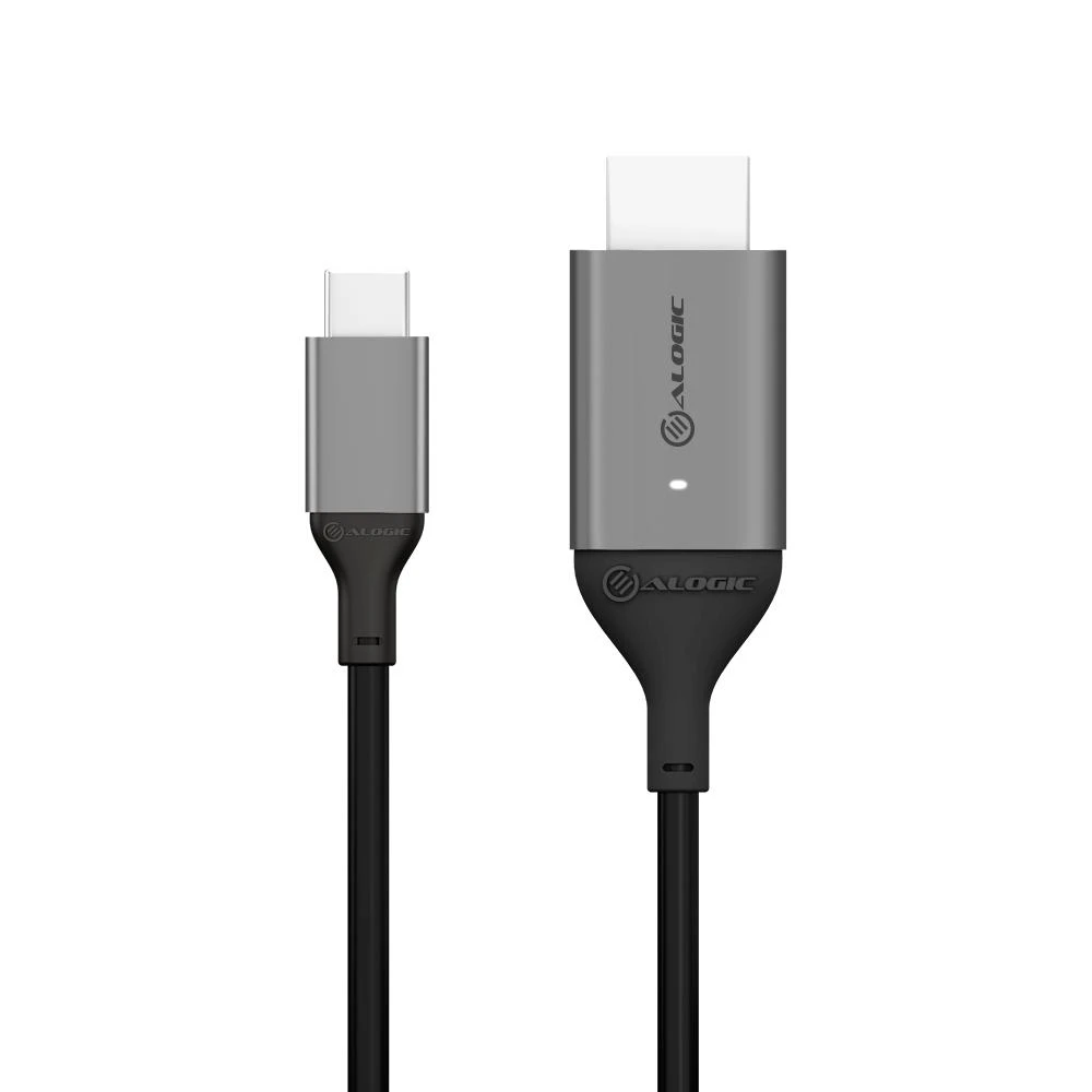 Alogic USB-C į HDMI kabelio jungčių detali peržiūra