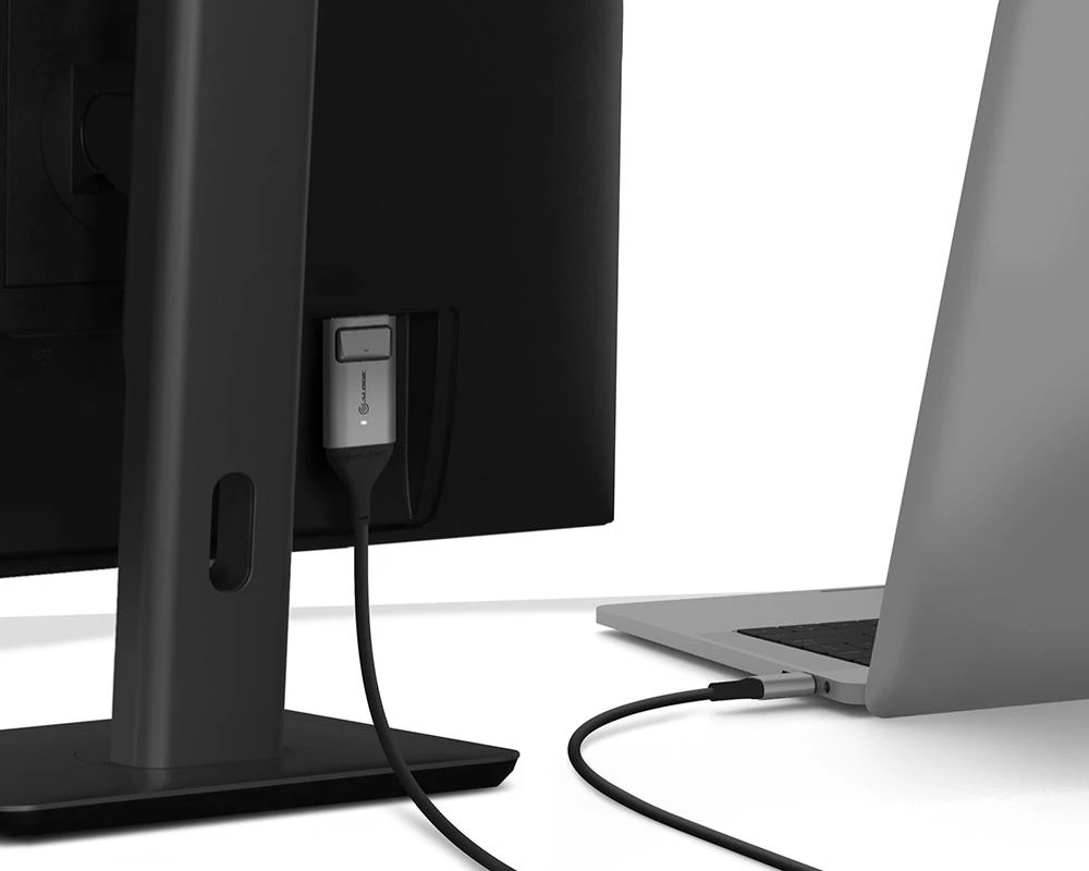 Kabelis USB Alogic USB-C - DisplayPort 2 m Juodas (ULCDP02-SGR)