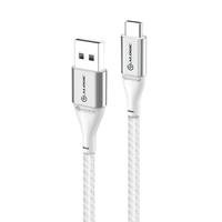 ALOGIC Super Ultra USB-A to USB-C Cable 3 m with 3A fast charging and 480 Mbps transfer - Sidabrinis