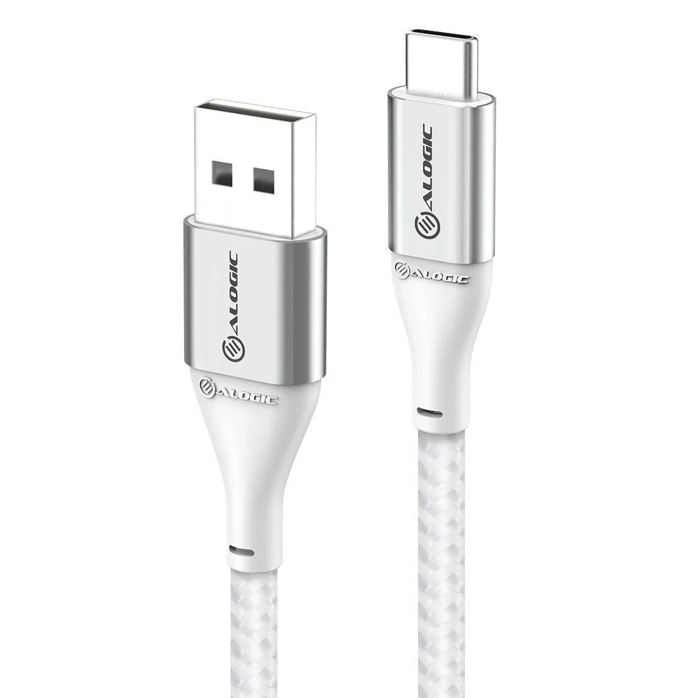 Kabelis USB Alogic Typ C -A M/M 0,3 m USB 2.0 480 Mbps 3A Sidabrinė (ULCA2030-SLV)