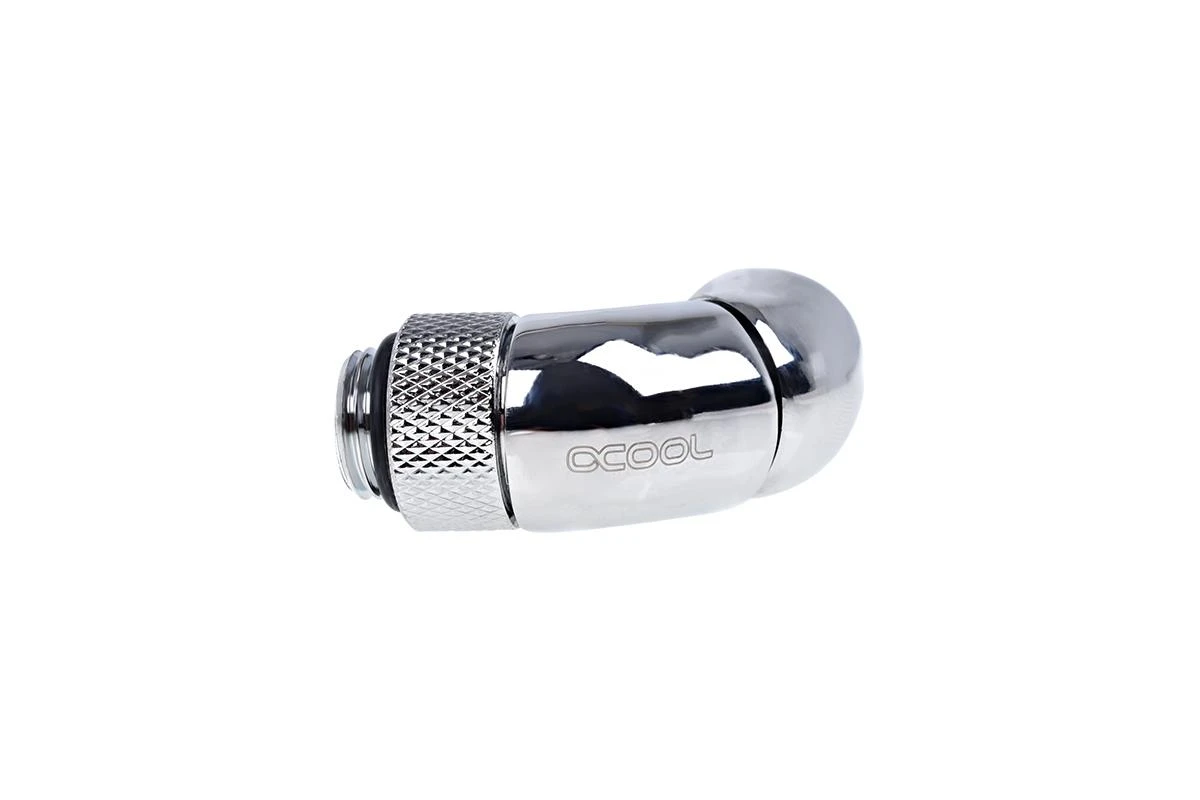 Alphacool 45 laipsnių kampinė jungtis - chromuota