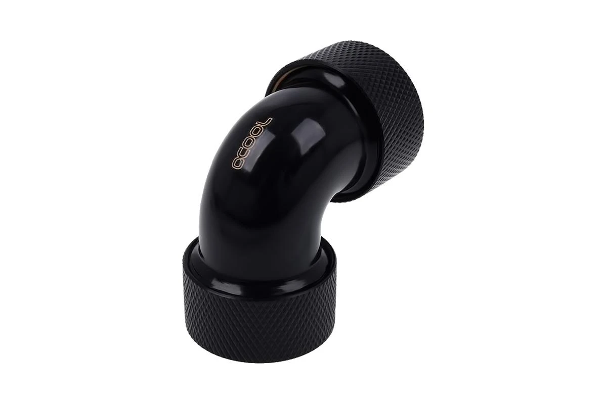 Alphacool 90 laipsnių kampinis sujungimas, juodas