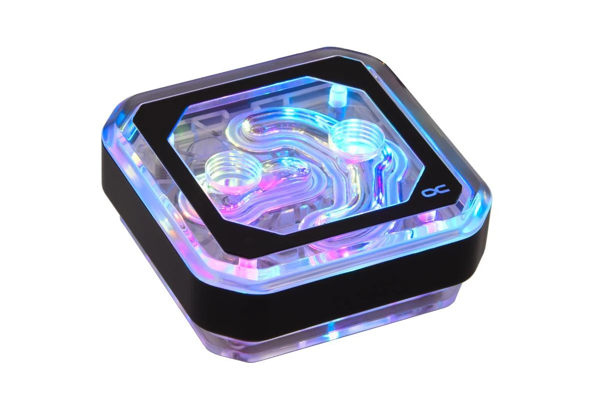 Alphacool Eisblock XPX Aurora CPU – Acryl Juodas Digital RGB