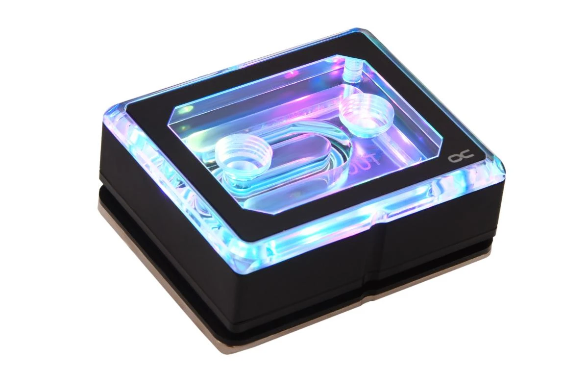 Alphacool Eisblock XPX Aurora Pro CPU – Acrylic Juodas Digital RGB