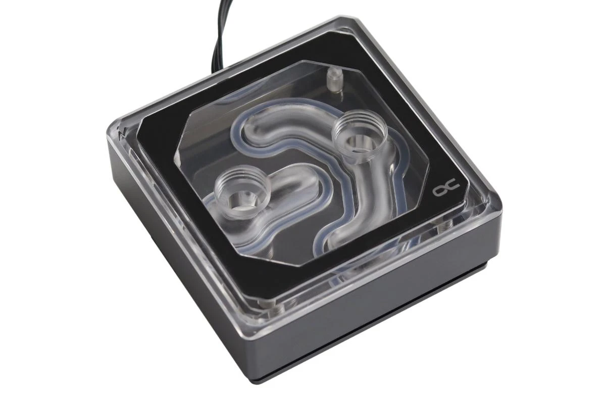 Alphacool Eisblock XPX Aurora Edge CPU – Acrylic Juodas Digital RGB