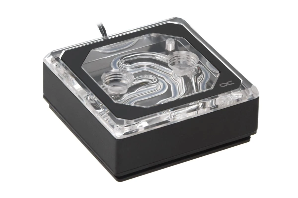 Alphacool Eisblock XPX Aurora Edge CPU – Acrylic Juodas Digital RGB