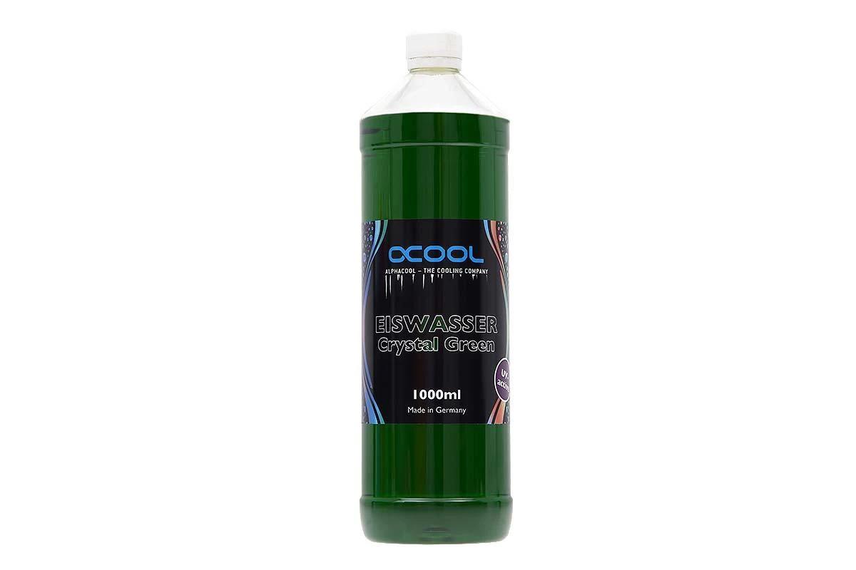 Alphacool Ice Vanduo Crystal Žalias UV aktyvus, 1000ml paruoštas naudoti mišinys – žalias