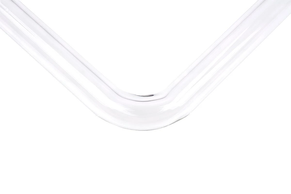 Alphacool HardTube 16/11mm Borosilikatglas 90 Grad Winkel 20/40cm – skaidrus