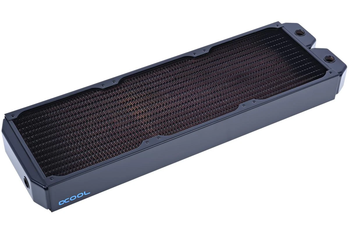 Alphacool NexXxoS XT45 420mm radiatorius - kampinis vaizdas