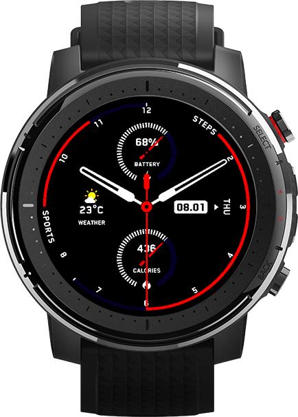 Išmanusis laikrodis Amazfit Stratos 3, Juodas | Varle.lt
