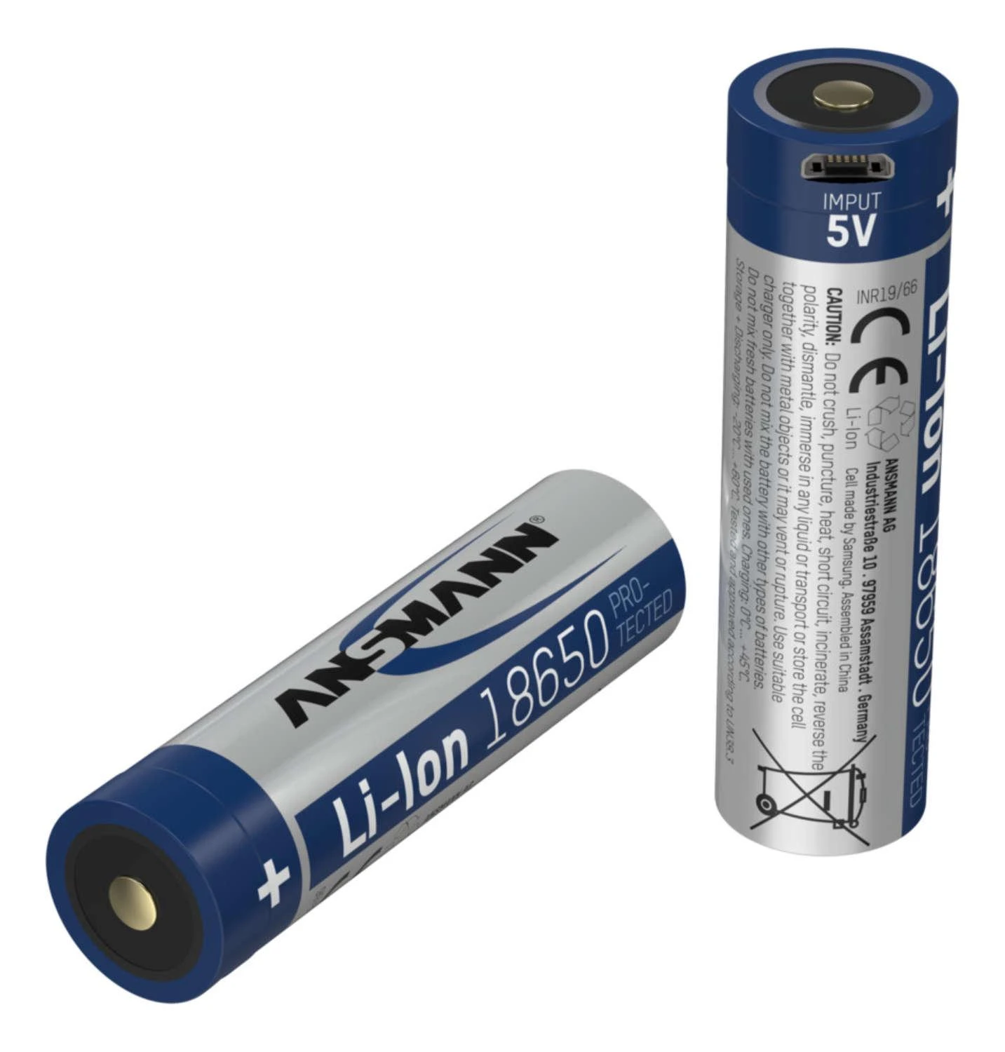Ansmann Li-Ion 18650 2600mAh 3,6V Micro-USB 1307-0002