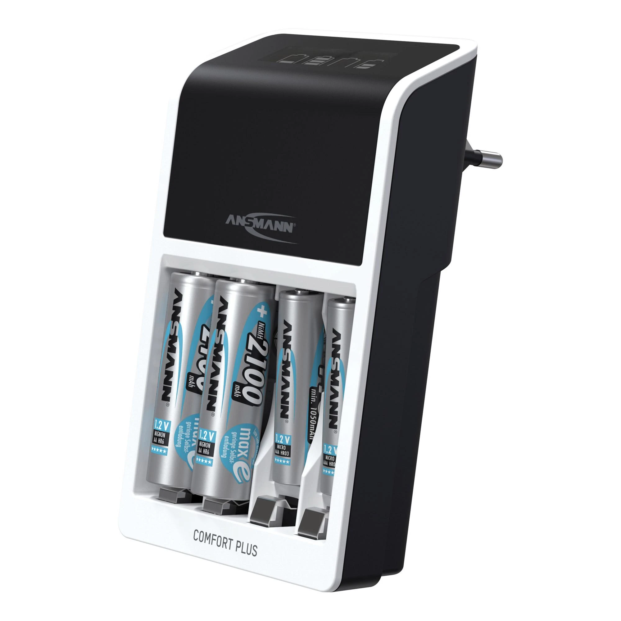 Ansmann Automatinis greitas įkroviklis 1-4 NIMH AAA/AA, 9V su LED indikacija